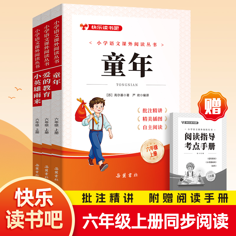 六年级必读快乐读书吧童年爱的教育小英雄雨来儿童文学阅读书