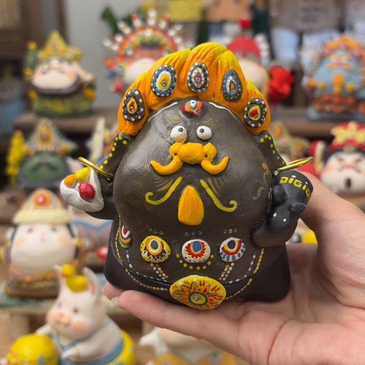 陶瓷手捏陶艺摆件