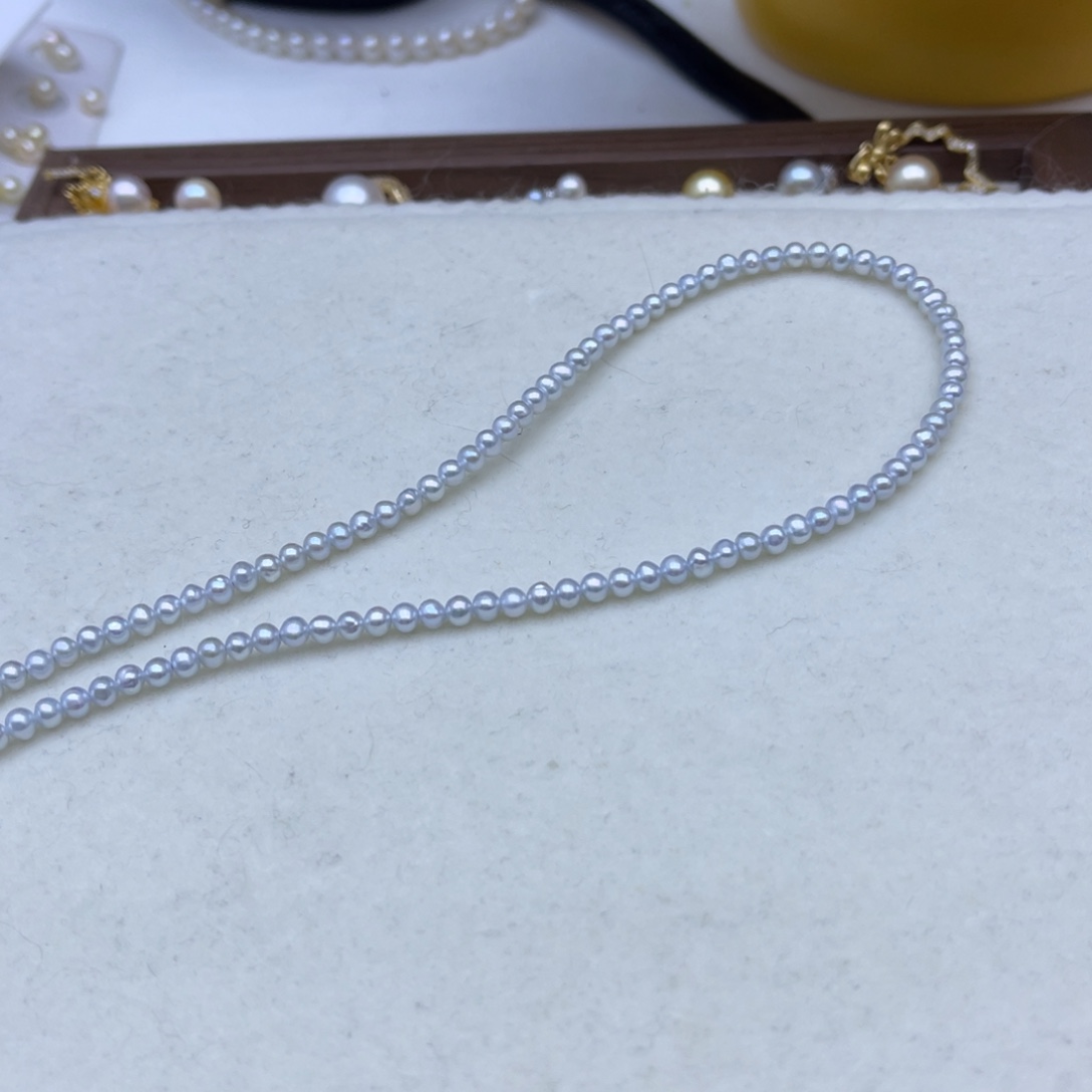 颈饰淡水珍珠银S925镶嵌