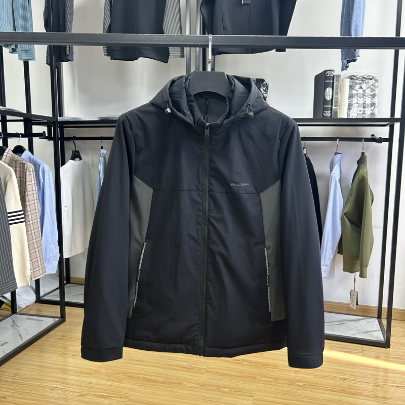 撞色设计可拆帽轻薄男士羽绒服保暖鸭绒服外套 Y5T2720