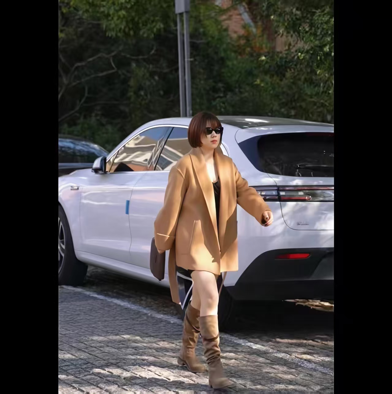 【AmyLi专属】时尚轻奢韩式羊毛驼绒大衣时尚风短外套