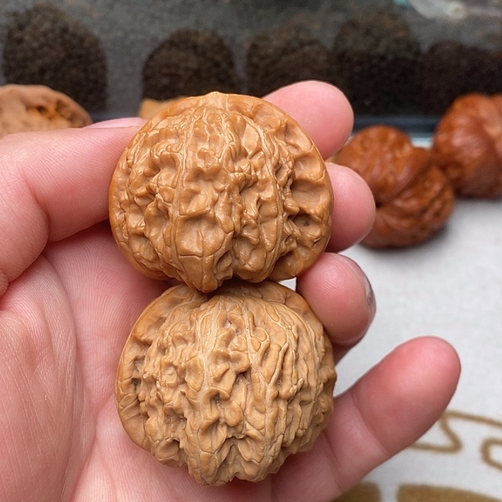 吊坠文玩核桃白狮子