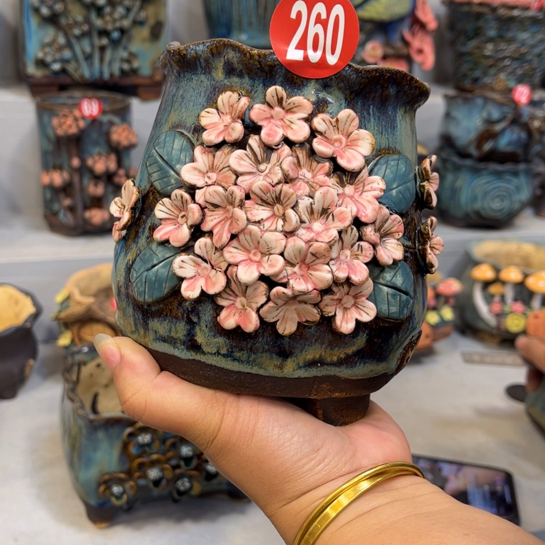 陶瓷微瑕260 号陶然花盆厂家直销