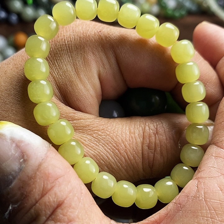 和田玉手链未镶嵌玉*