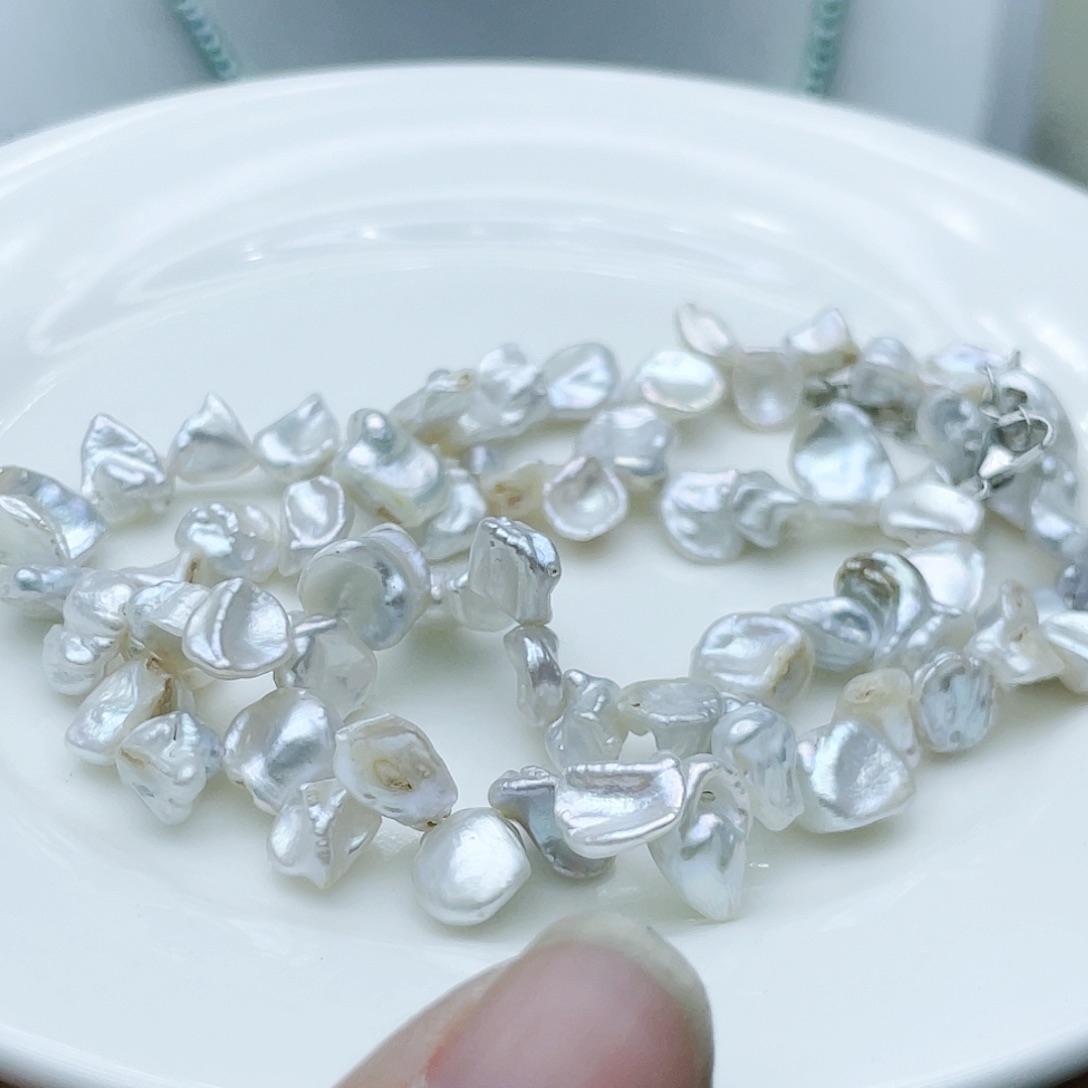 淡水珍珠颈饰钛钢