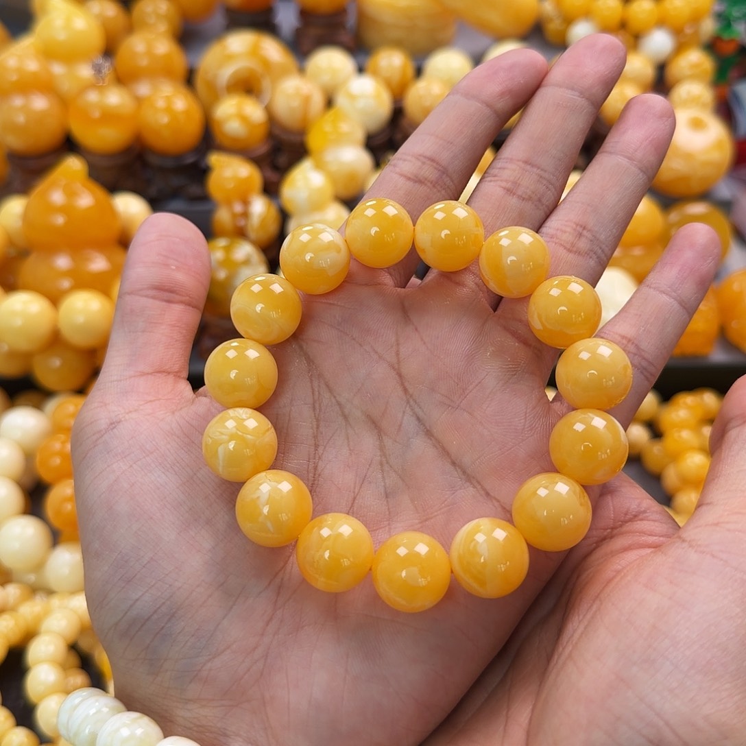 琥珀未镶嵌珠宝奇石15mm同料