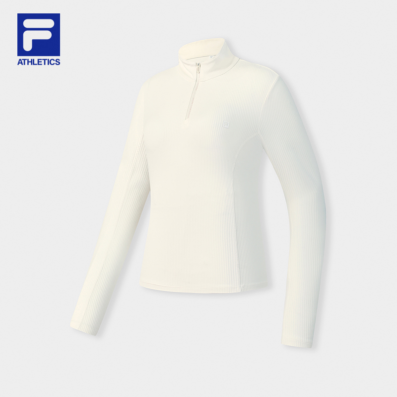 Fila/斐乐冬季新款长袖女立领针织运动T恤运动休闲A11W611217F