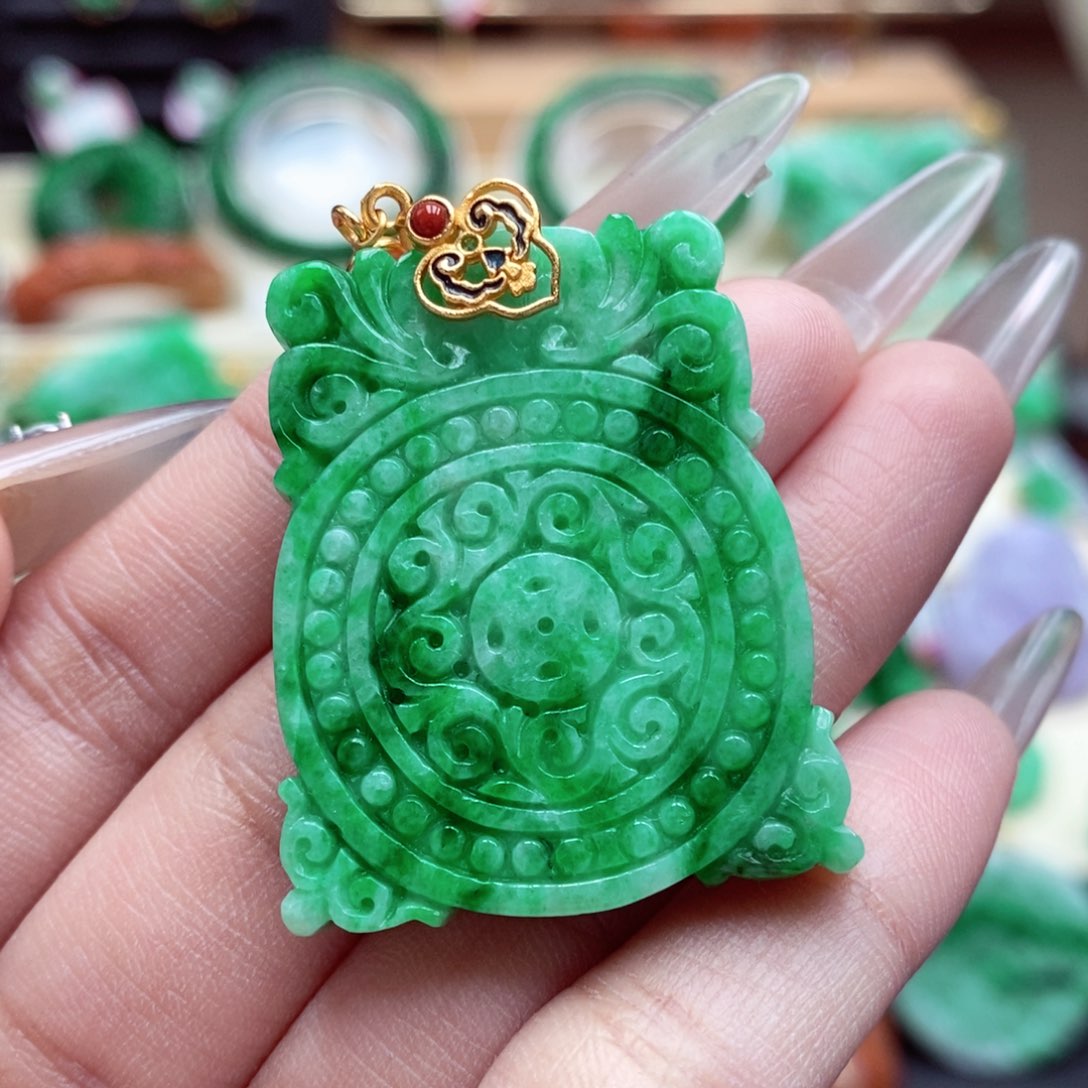 颈饰未镶嵌翡翠翡翠吊坠