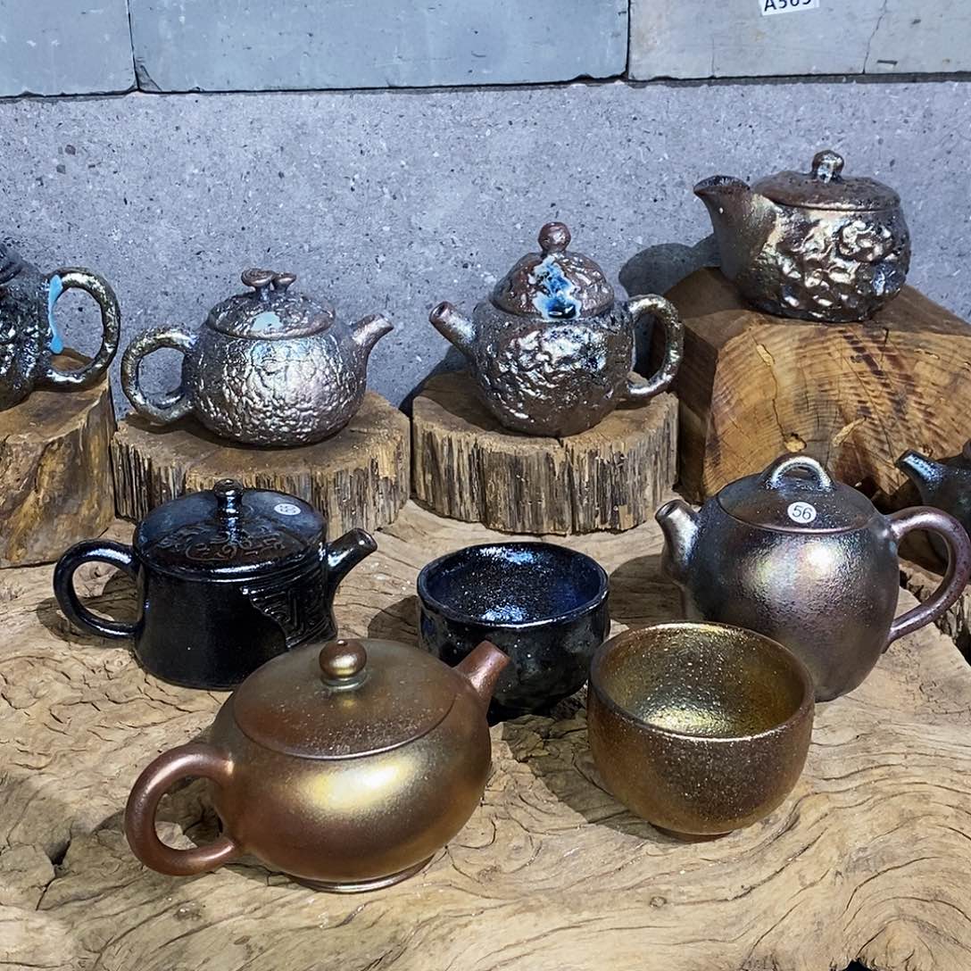 杯开**老云南建水紫陶柴烧