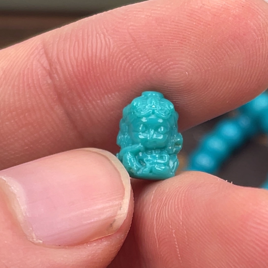 绿松石合金挂件雕件