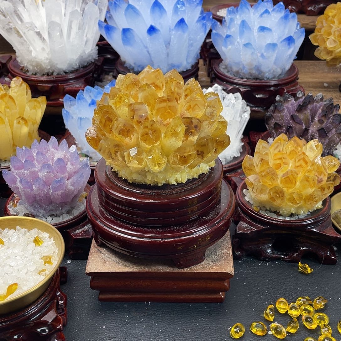 志***…石材天然暴力黄水晶338