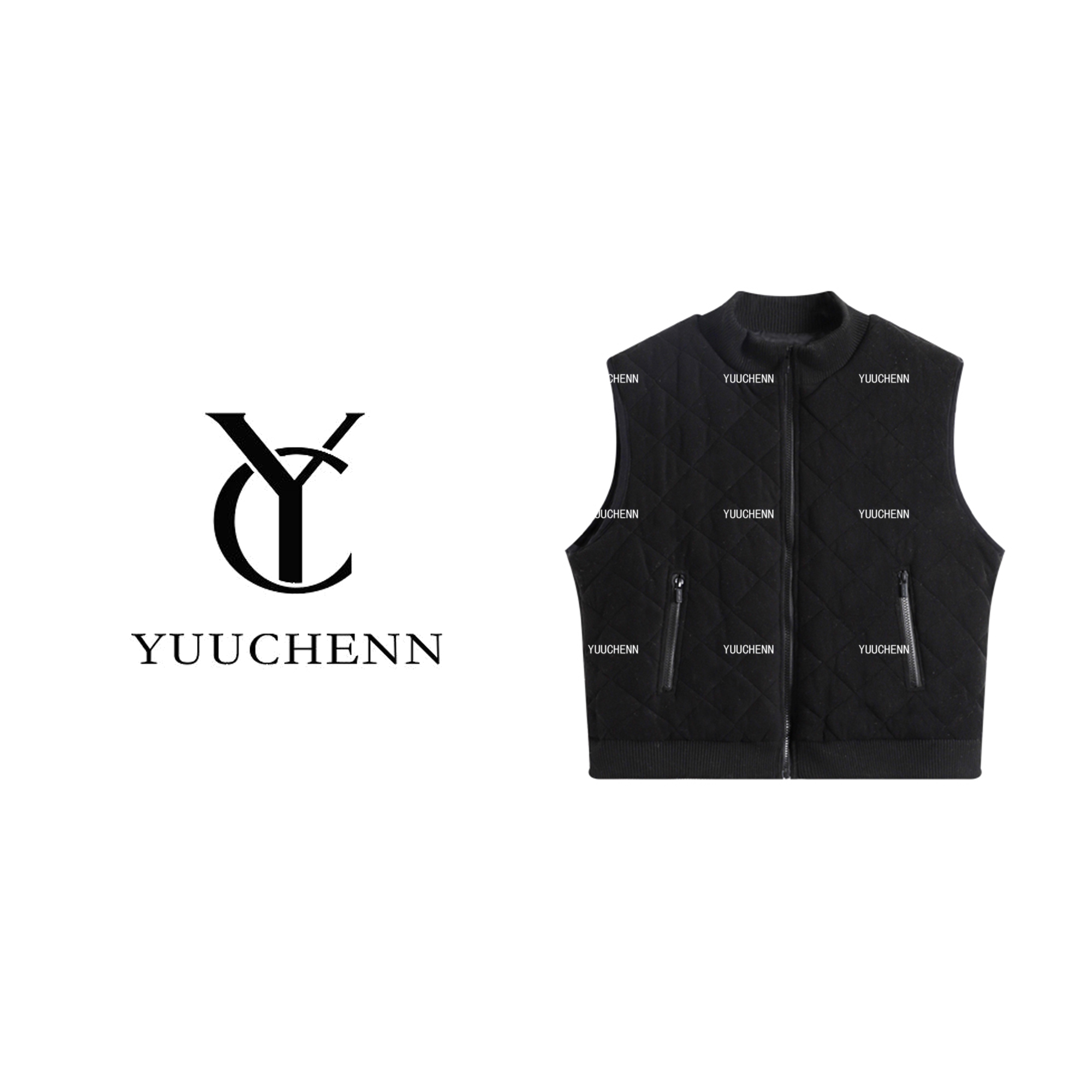 YUUCHENN纯棉马甲秋冬女士加厚透气宽松休闲25C-W65029