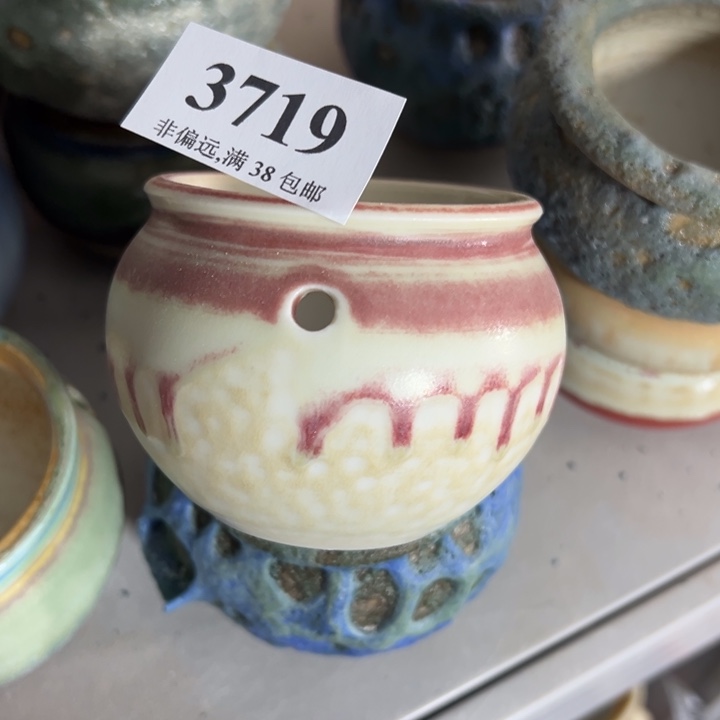 活动价30包邮景德镇手工花盆