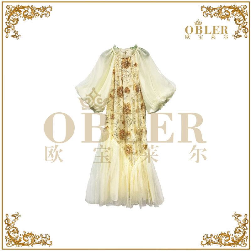 【路口 】欧宝莱尔时尚气质连衣裙61-6796 