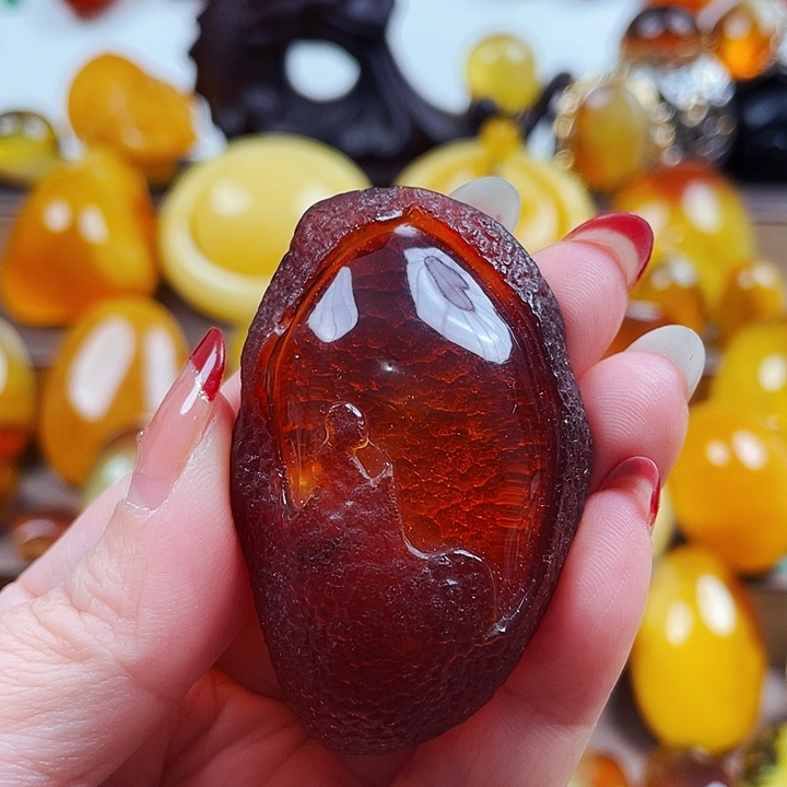 琥珀戒指未镶嵌悟*道吊坠