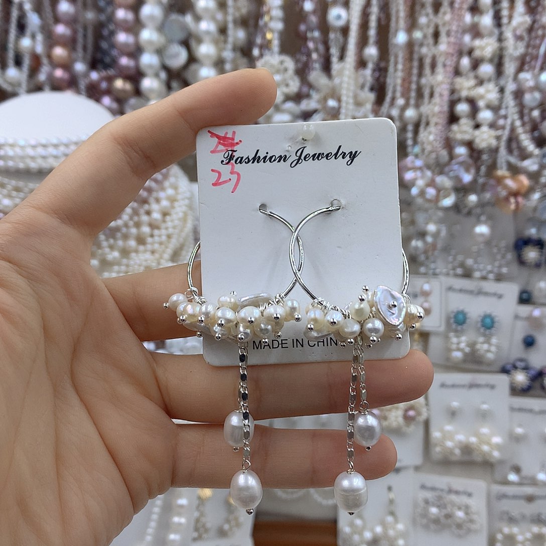 银S925镶嵌项链耳饰淡水珍珠
