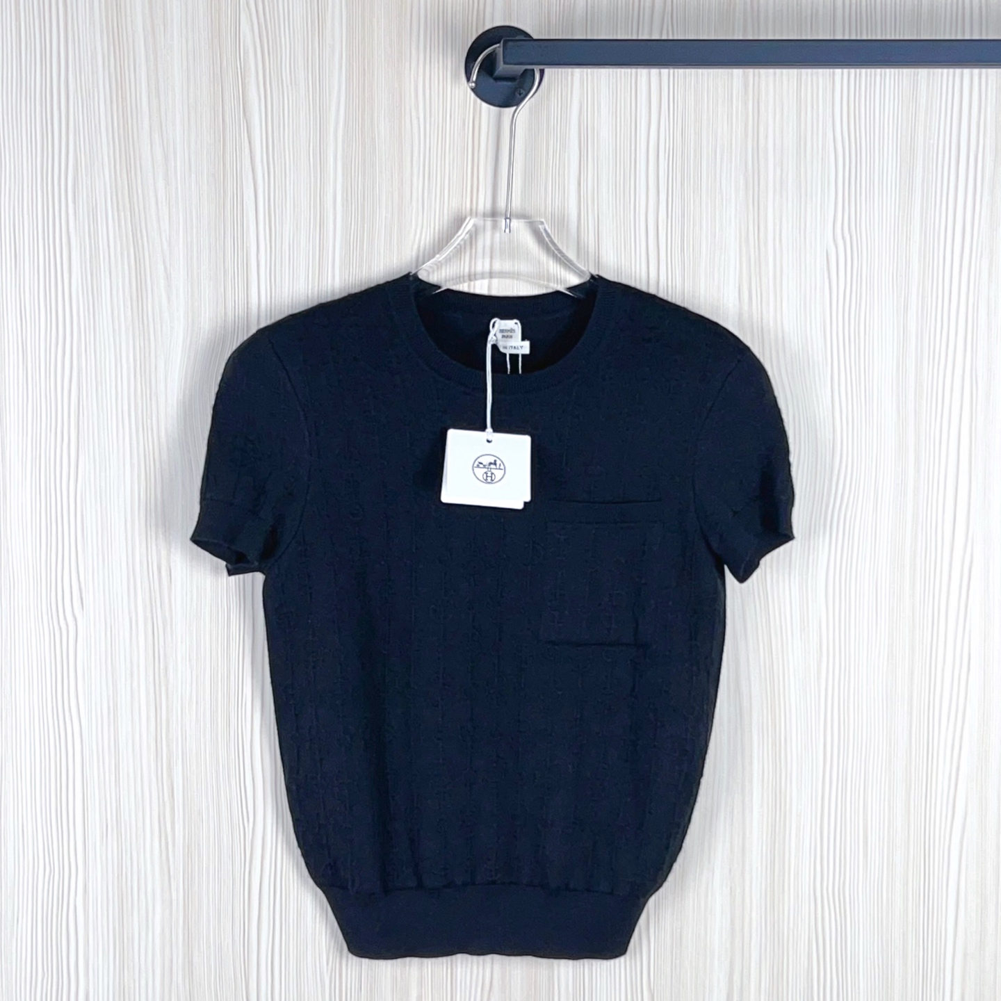 未使用 Hermes/爱马仕 短袖尺码38成色看直播 GSH1797