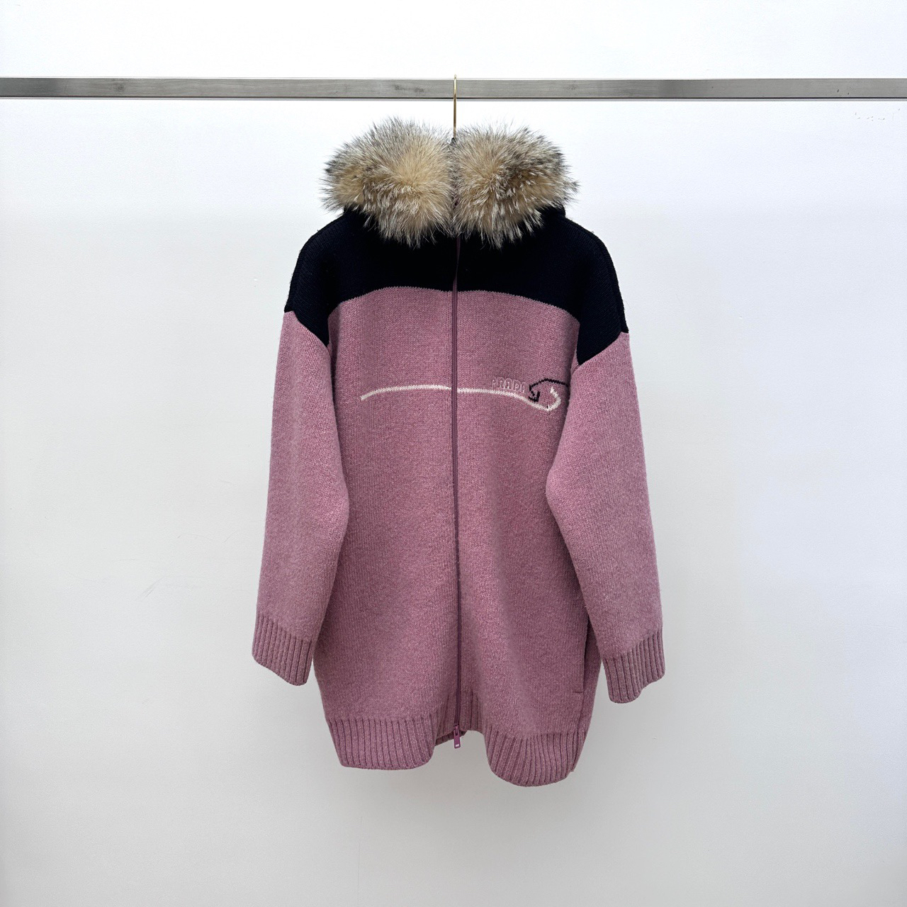 99新 Prada/普拉达 拼色羊毛外套 38码 00132