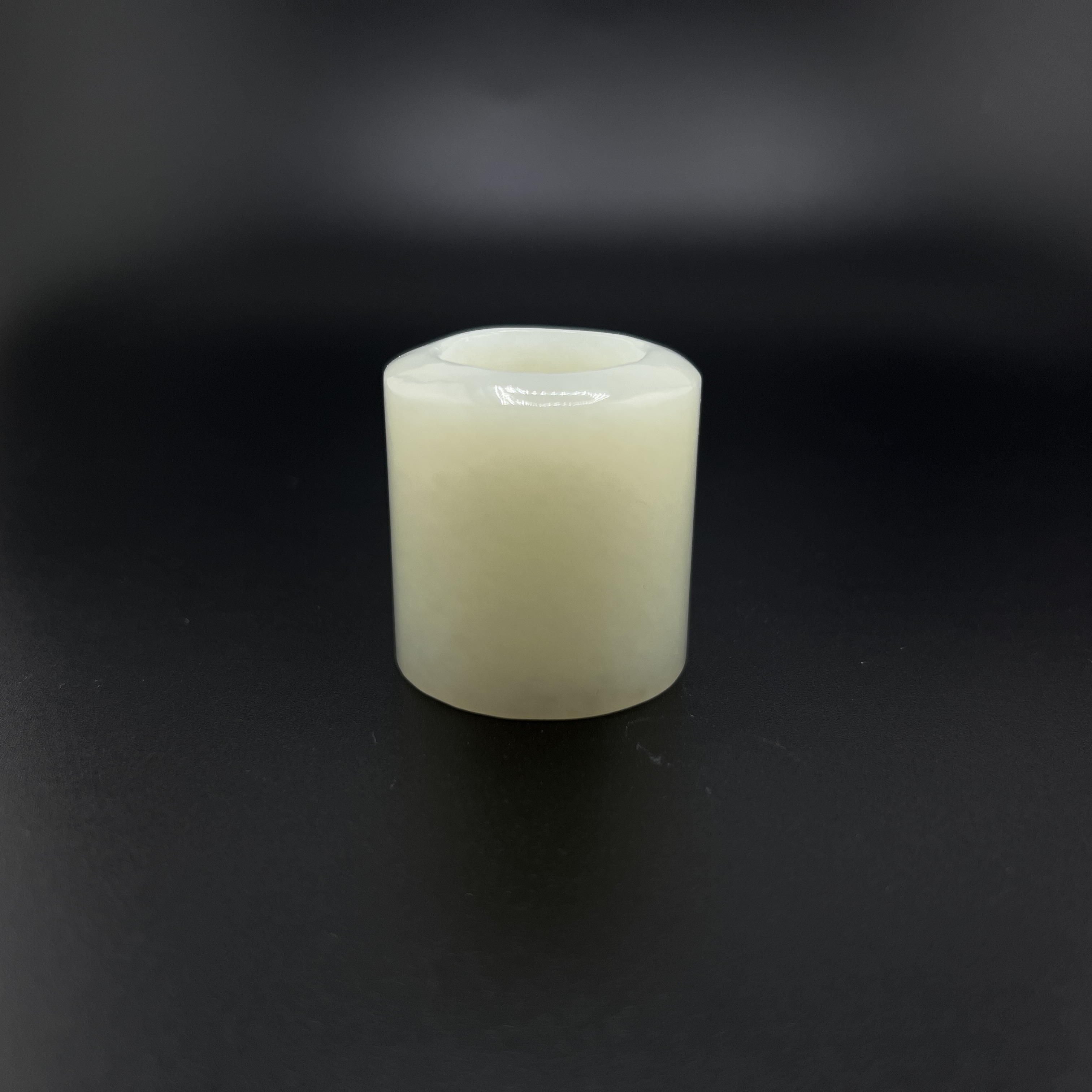 民国和田玉扳指/DL034927/古玩/收藏/德州文物