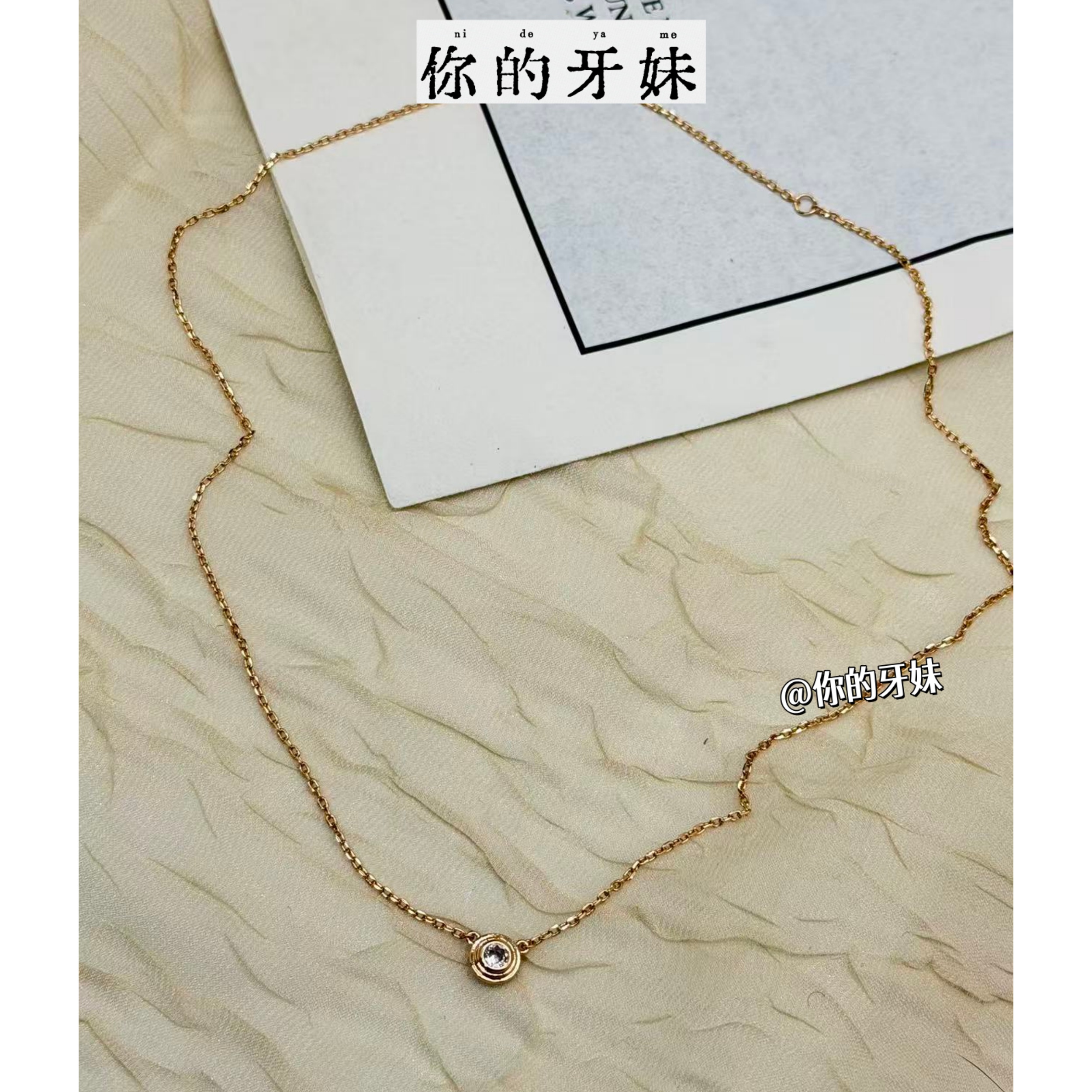 合金项链 mini小圆锆项链XL821百搭气质轻奢设计感时尚小众