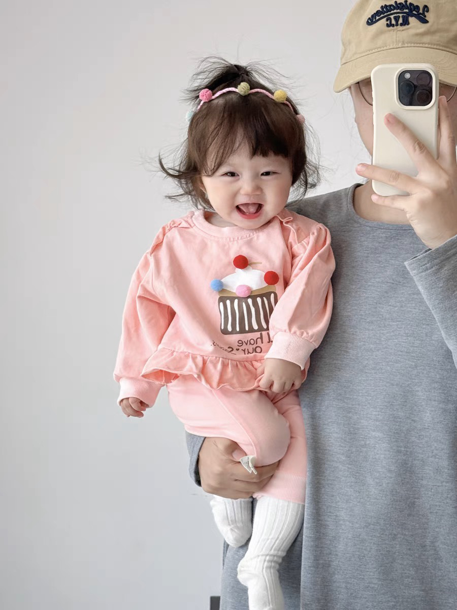 新起点婴儿秋装衣服秋季女宝宝连体衣外出服早秋长袖双层秋天爬服