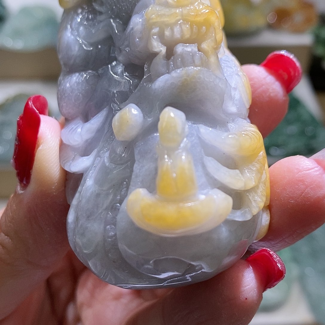 【闪购商品】翡翠颈饰未镶嵌龙牌