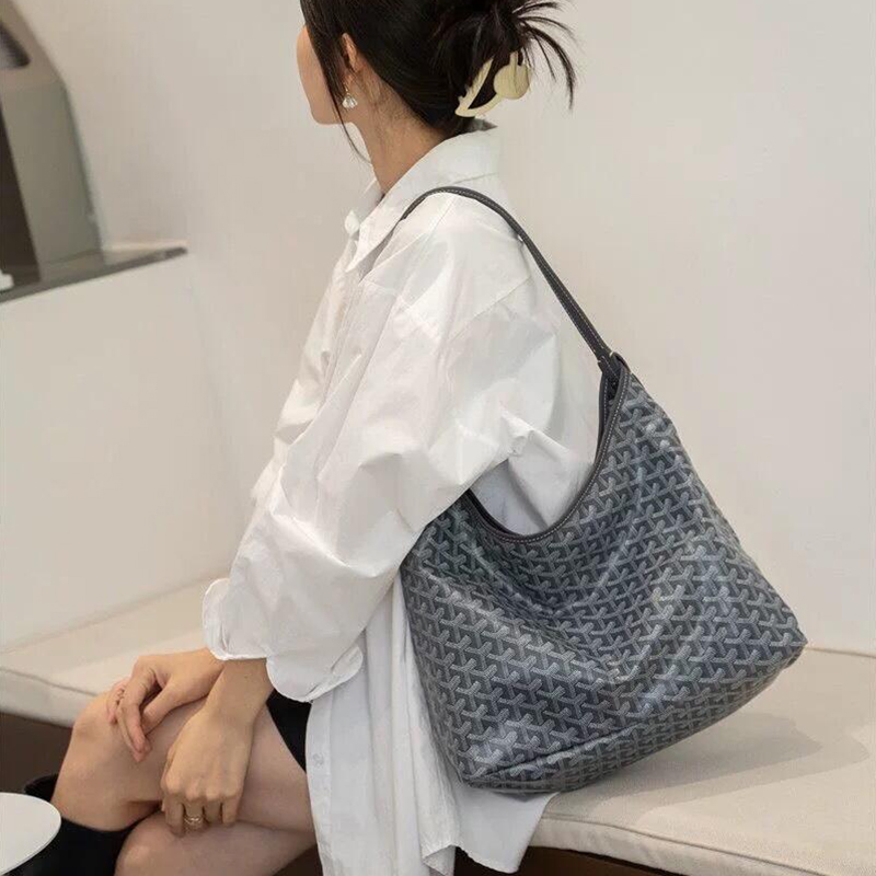 狗牙hobo通勤复古流浪包大容量腋下购物袋单肩子母包妈咪包女