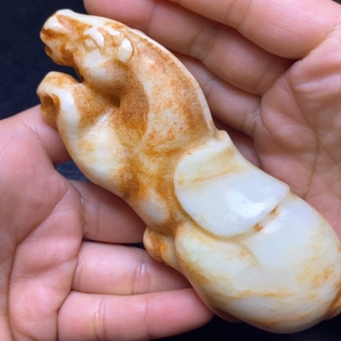 白玉菩提吊坠摆件