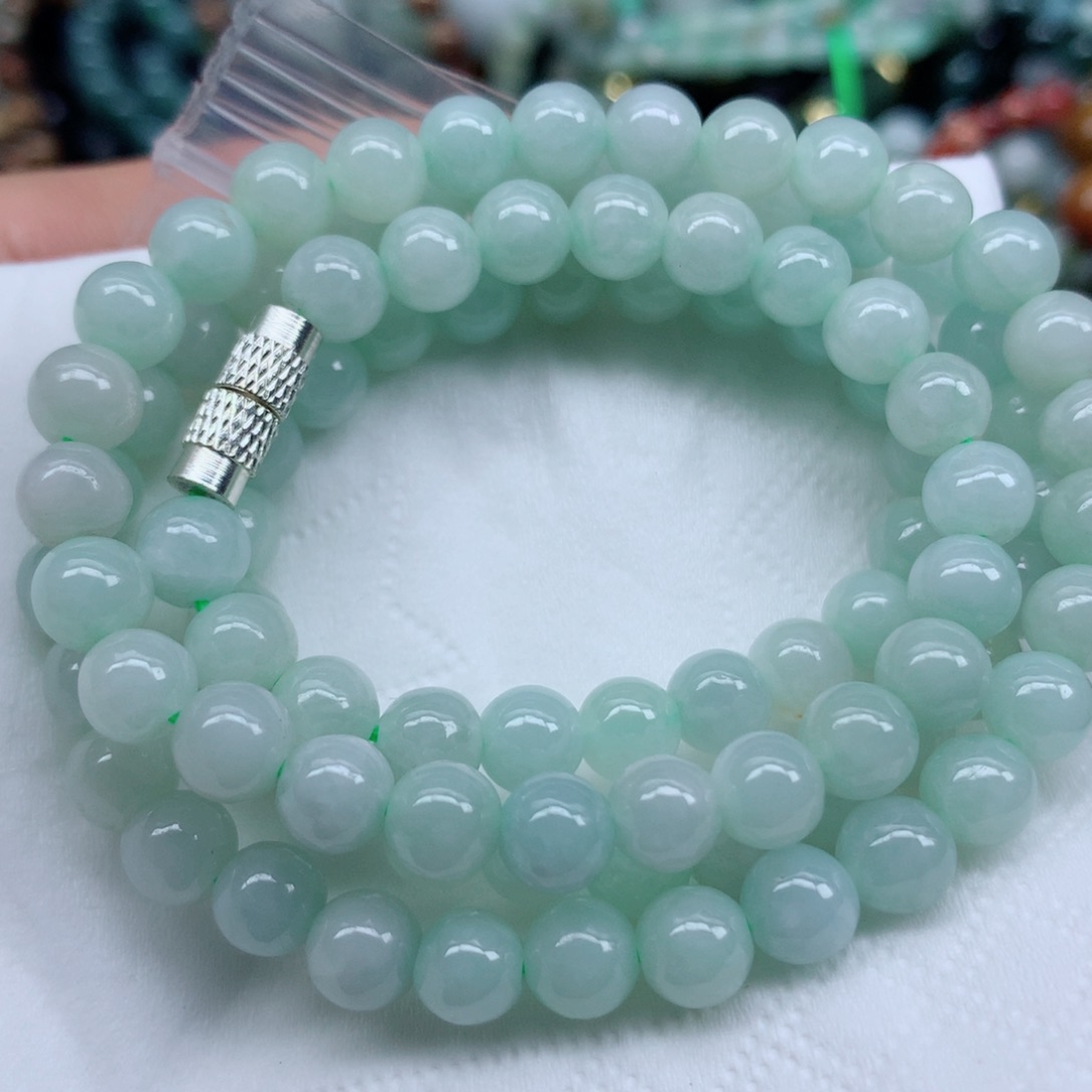 翡翠未镶嵌颈饰珠珠