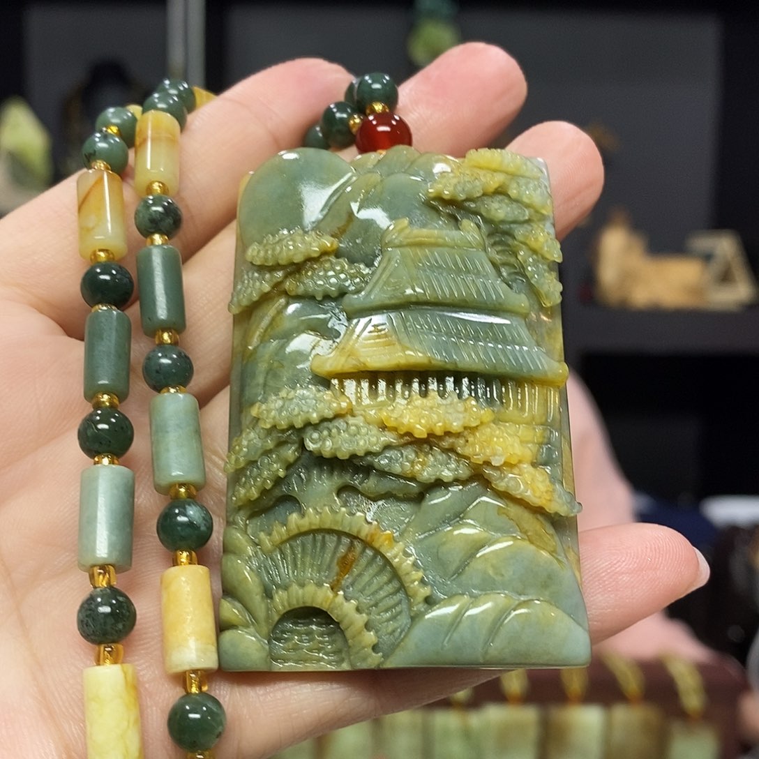 岫玉挂件吊坠未镶嵌