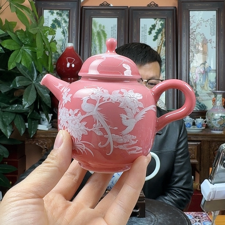 陶摆件景德镇陶瓷手工壶