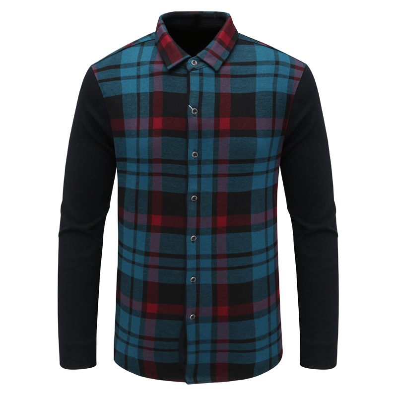 MY259美尔男式春秋长袖衬衫 休闲商务上衣 深蓝 时尚都市免烫