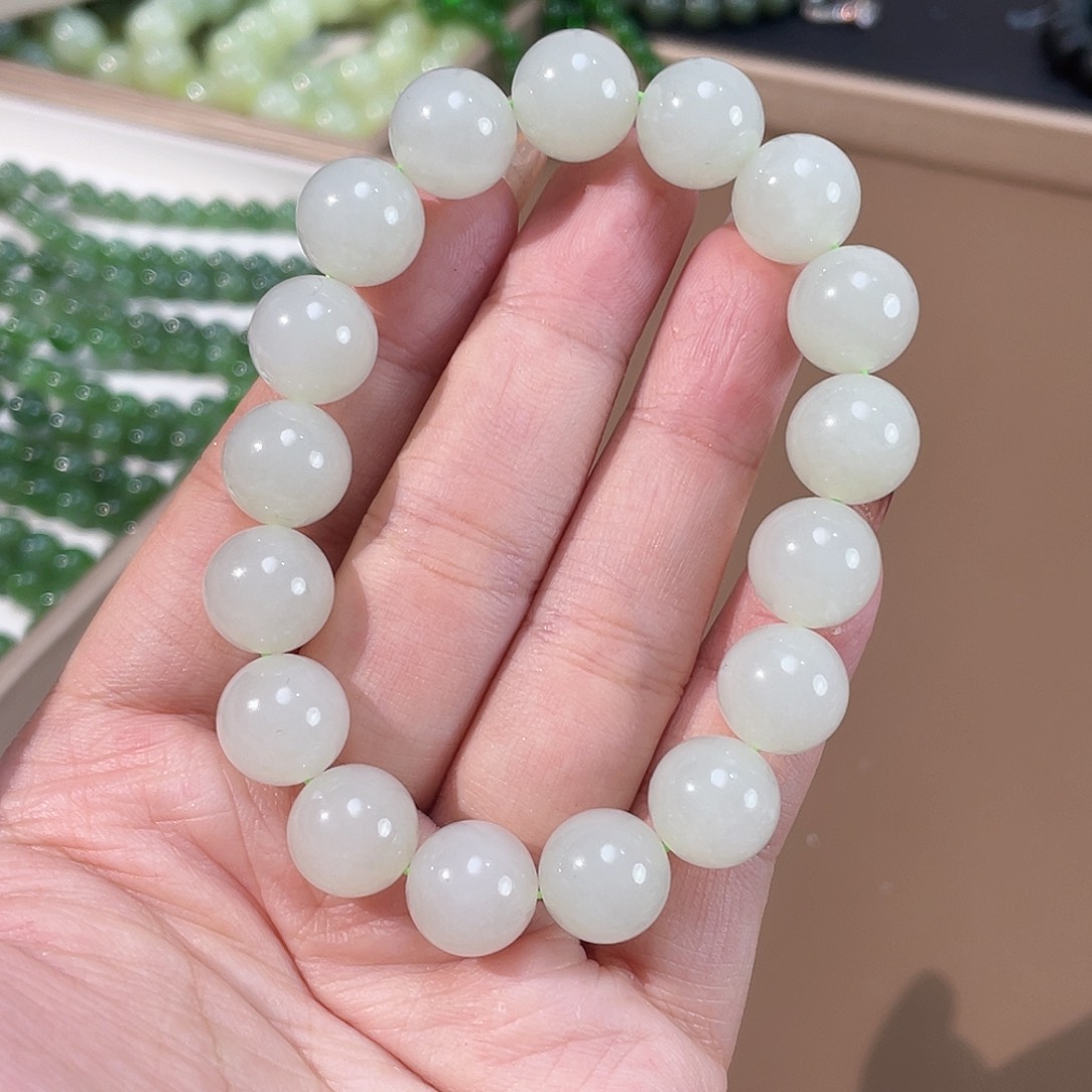 和田玉手链未镶嵌12