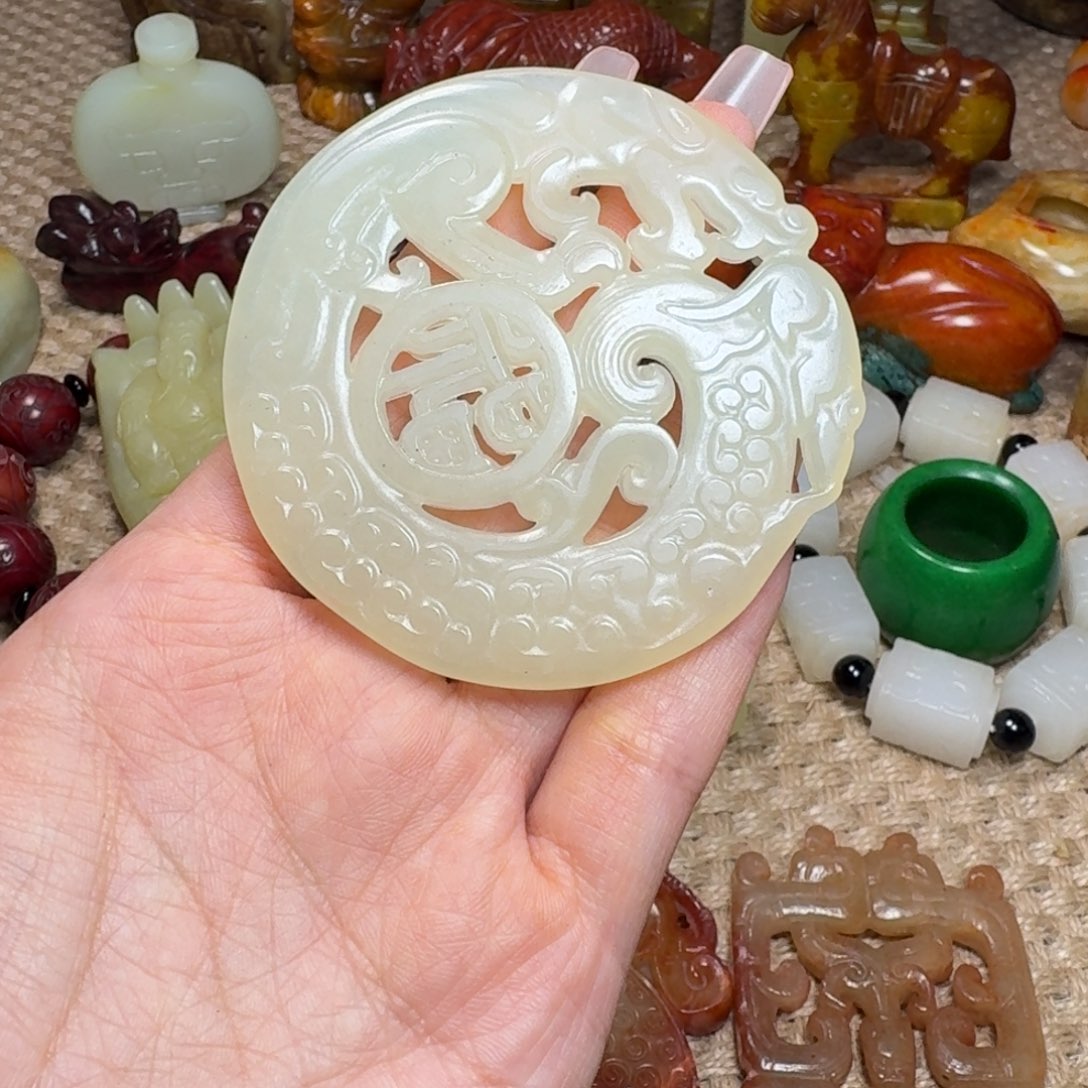 白玉菩提吊坠挂件