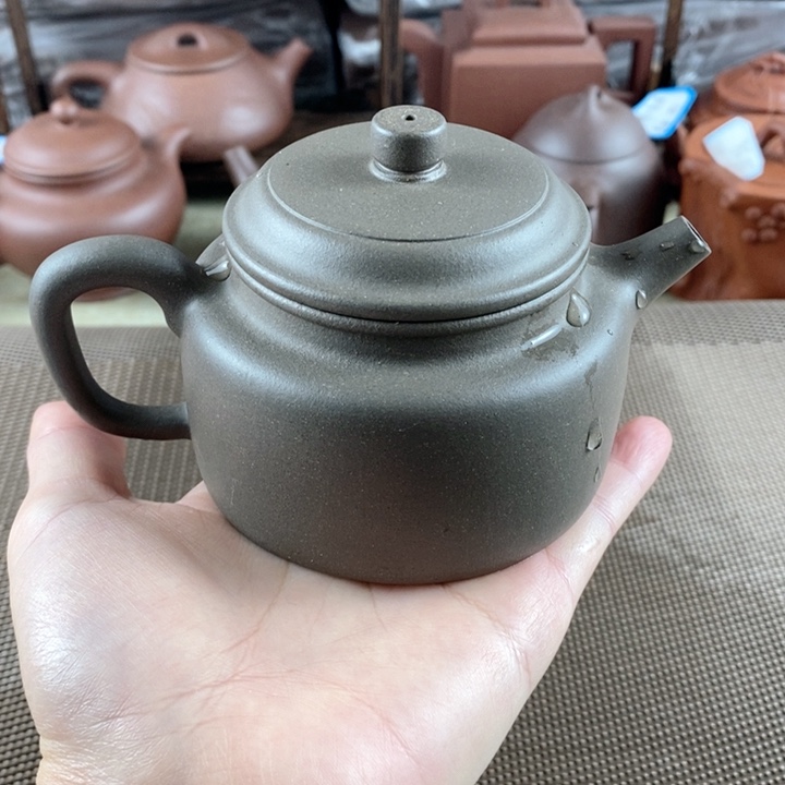 紫砂茶壶青灰紫泥