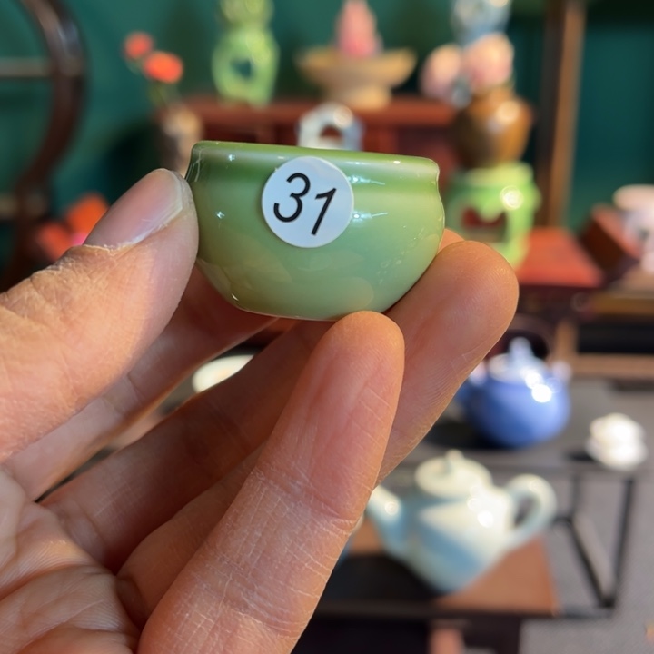 摆件微陶老王迷你花瓶