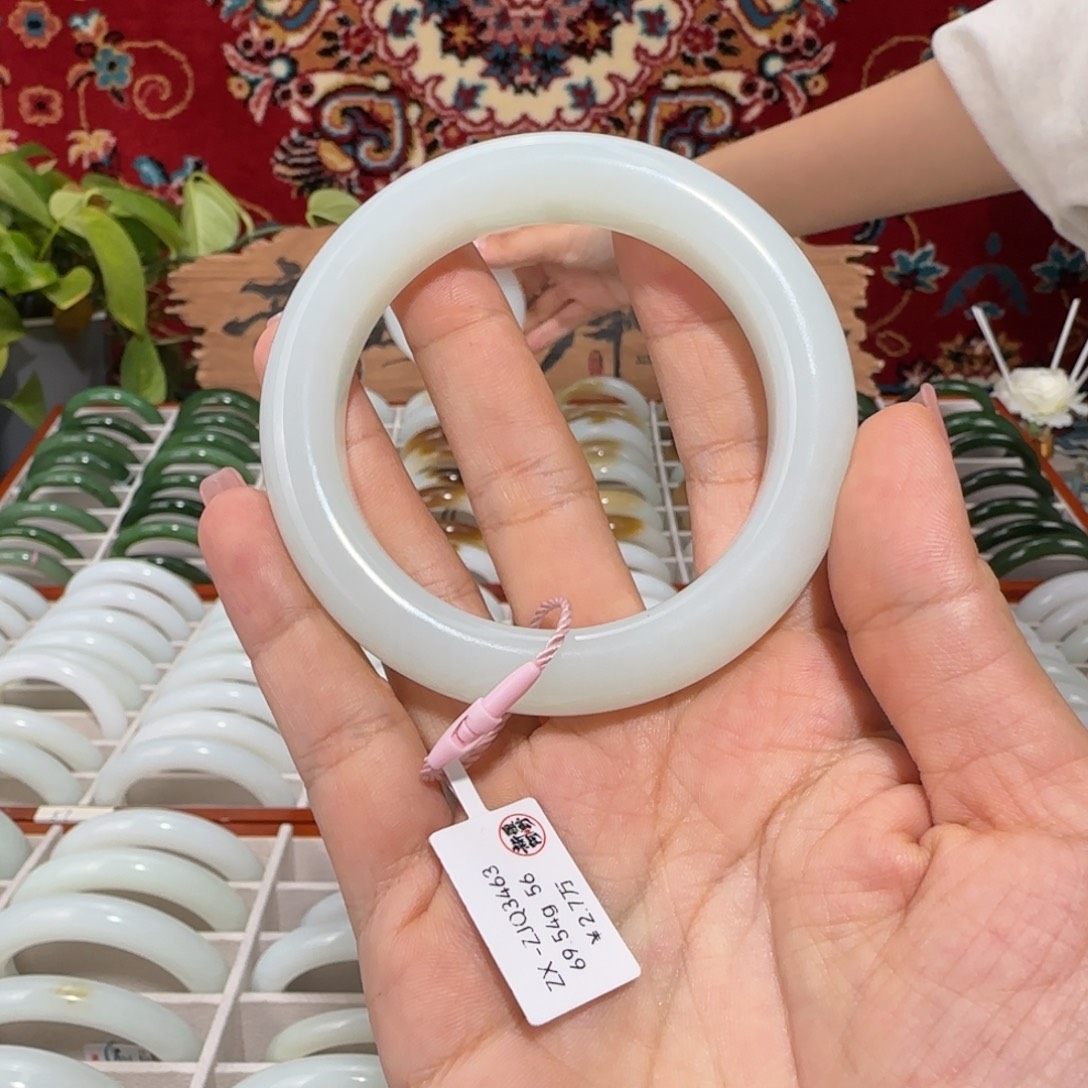 和田玉（白玉）未镶嵌手镯新疆和田玉白玉手镯