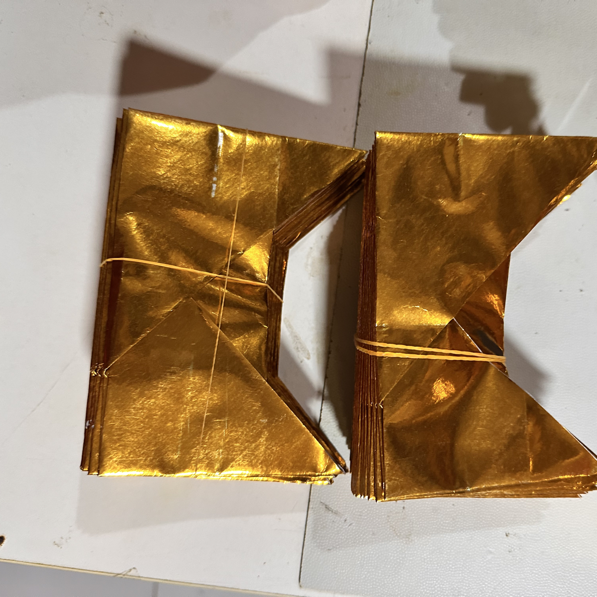 加厚半成品马蹄金元宝纸