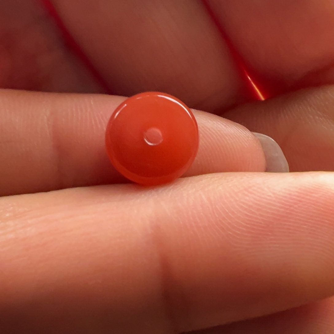 南红玛瑙隔片9.3，3.5未镶嵌