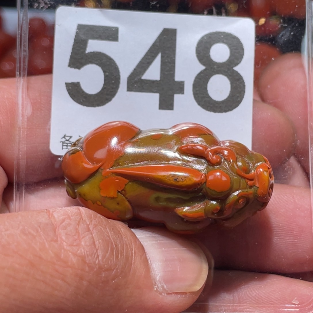 玛瑙/玉髓未镶嵌貔貅挂件海*