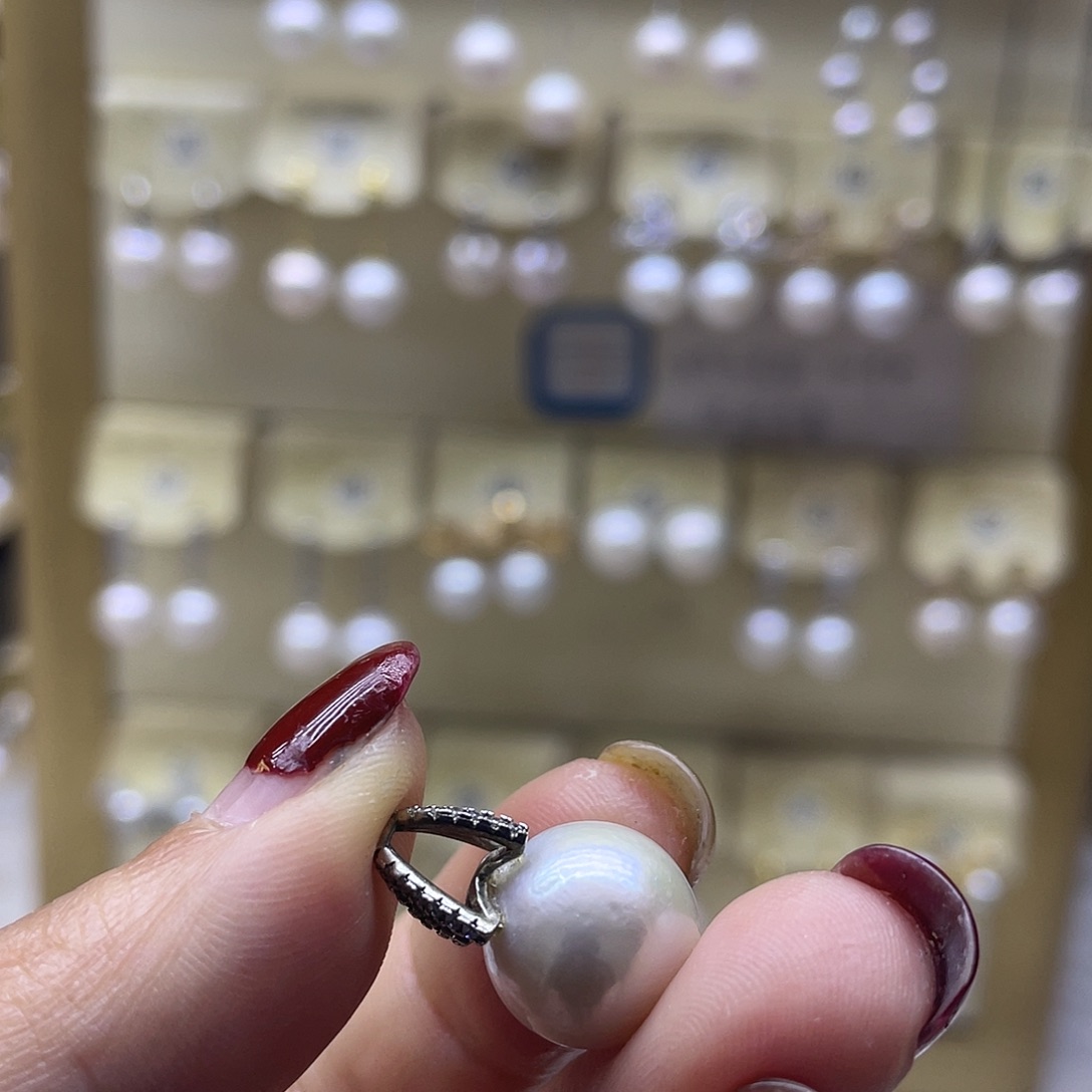 淡水珍珠颈饰银S925镶嵌