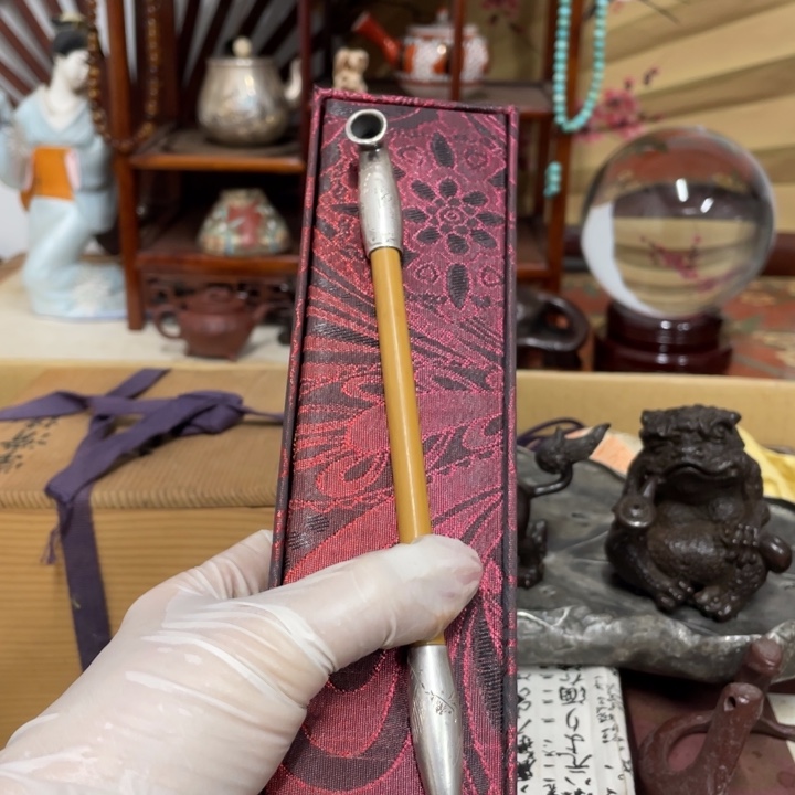 竹中古艺术品摆件