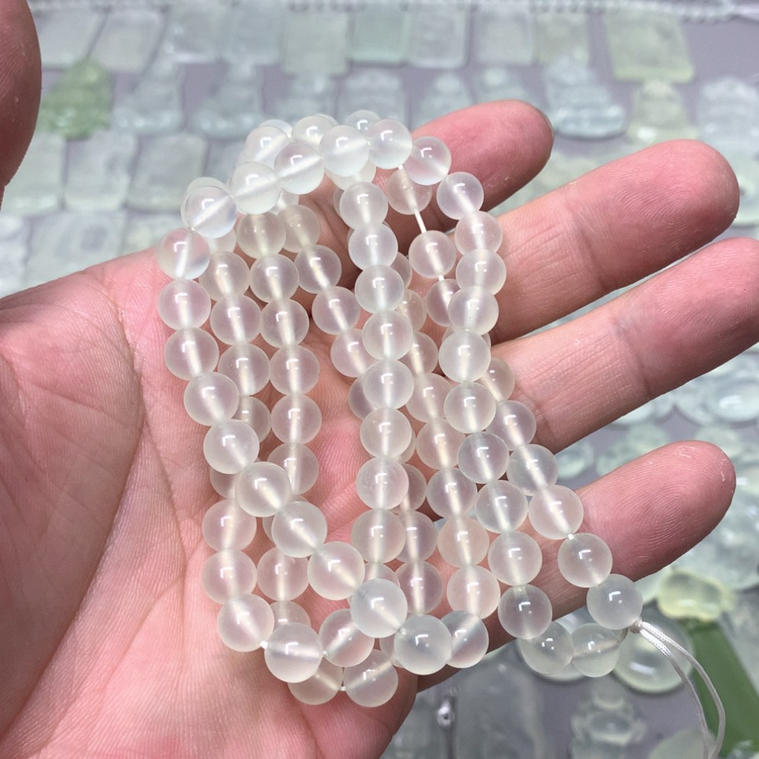 蛇纹石玉颈饰未镶嵌草**尖