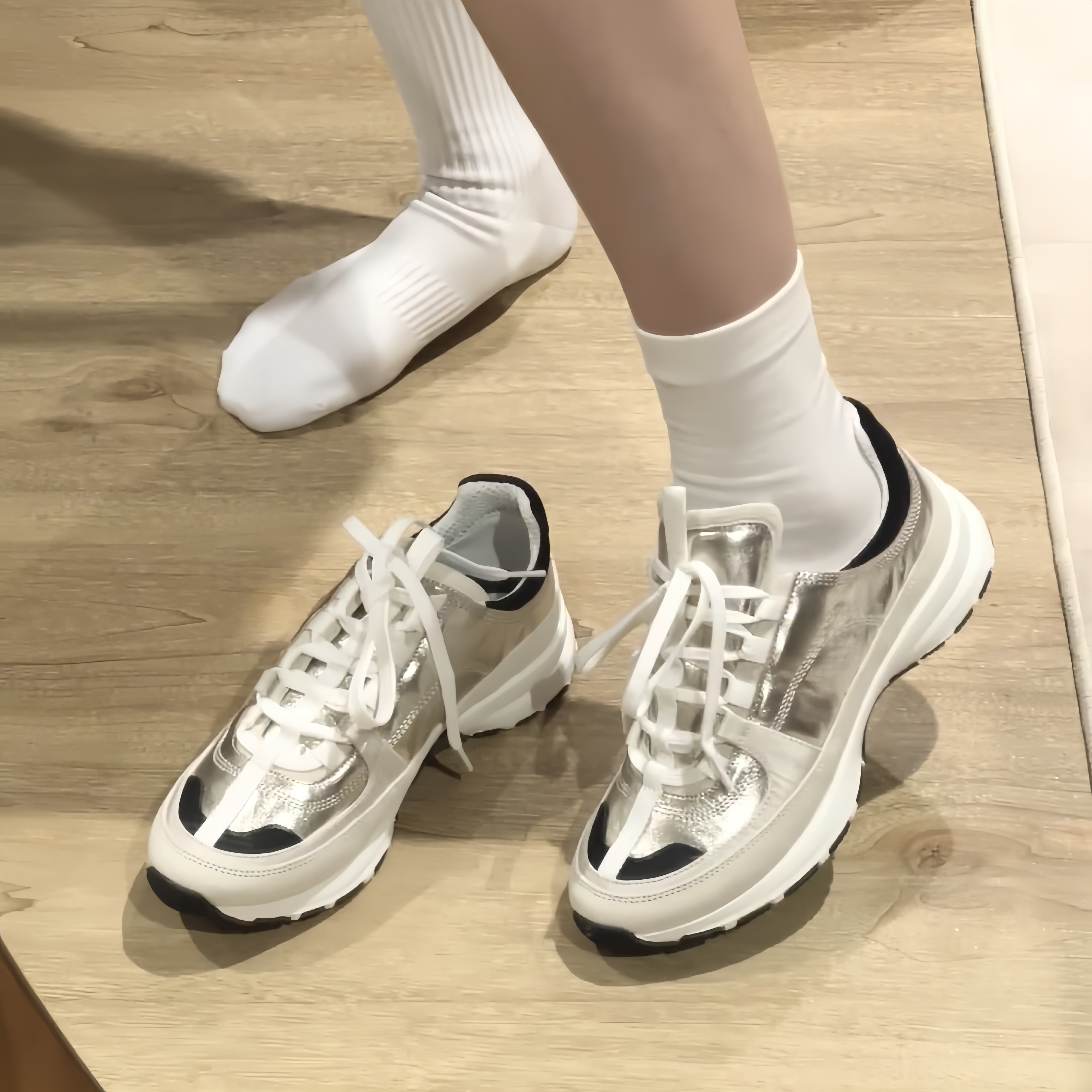 《慕子思思》25A金箔休闲运动鞋