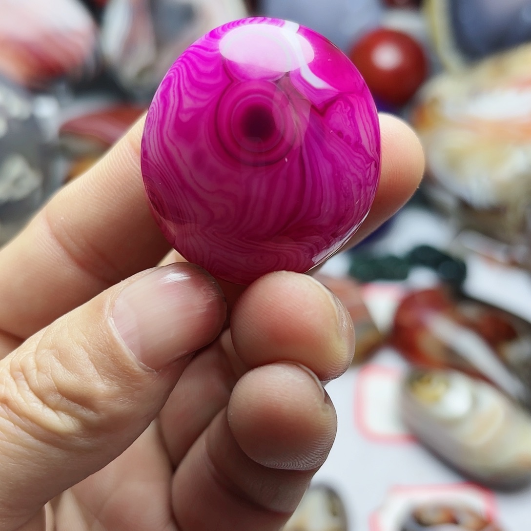 玛瑙/玉髓珠宝奇石未镶嵌风****心