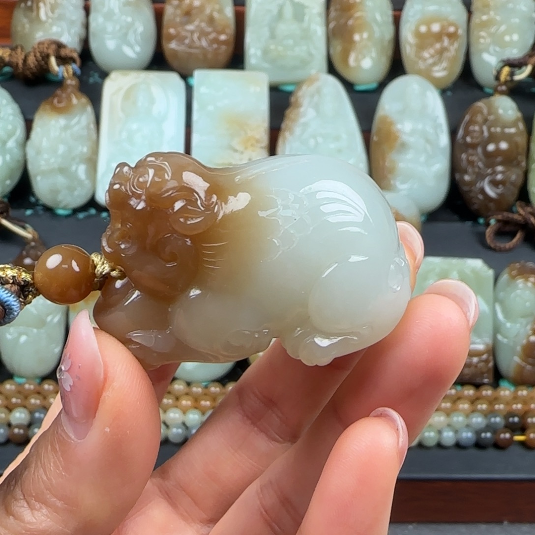 和田玉未镶嵌挂件