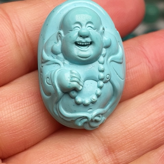 绿松石未镶嵌吊坠(不含链)