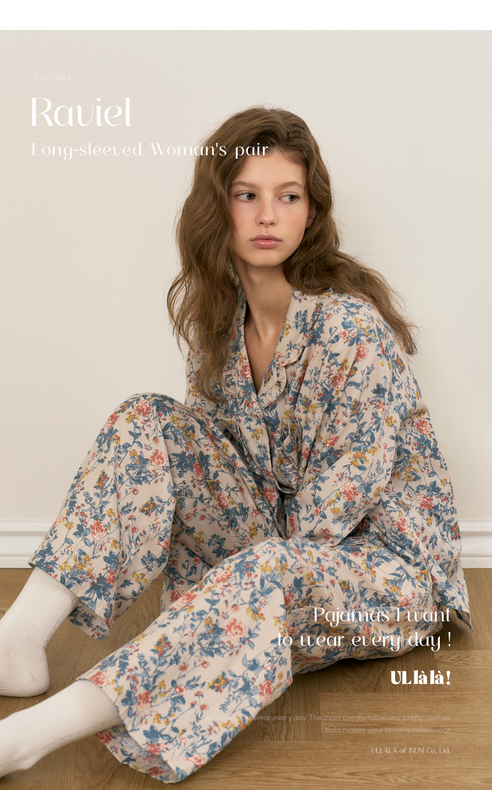 U家/宽松个性时尚/韩国品牌/情侣长袖睡衣/家居服25253