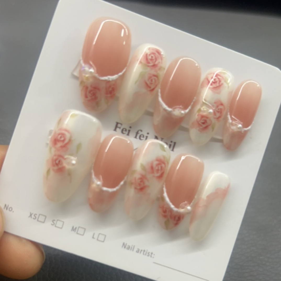 【烟雨玫瑰】穿戴甲10片装