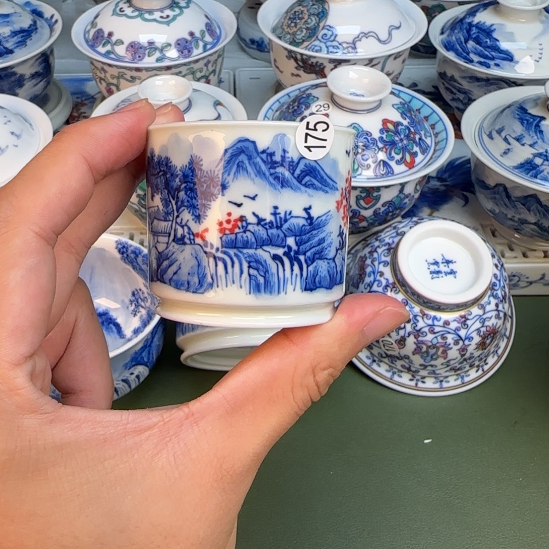 彦祖纯手工手绘茶具175